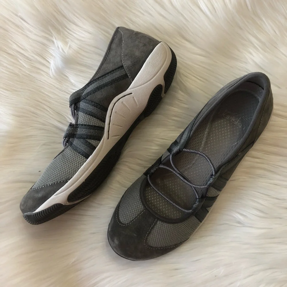 Dansko Honey Suede Mary Jane Shoes Charcoal 6 - Picture 2 of 8